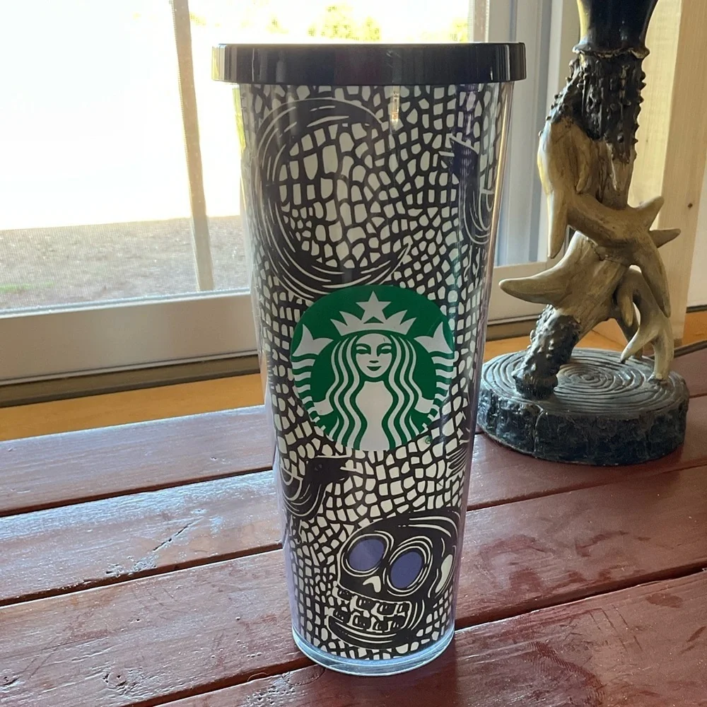 Starbucks 2020 skull Halloween 24oz Tumbler. No straw.